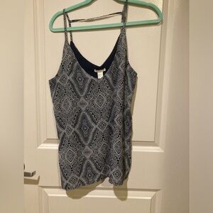 NWT Cool navy and white top